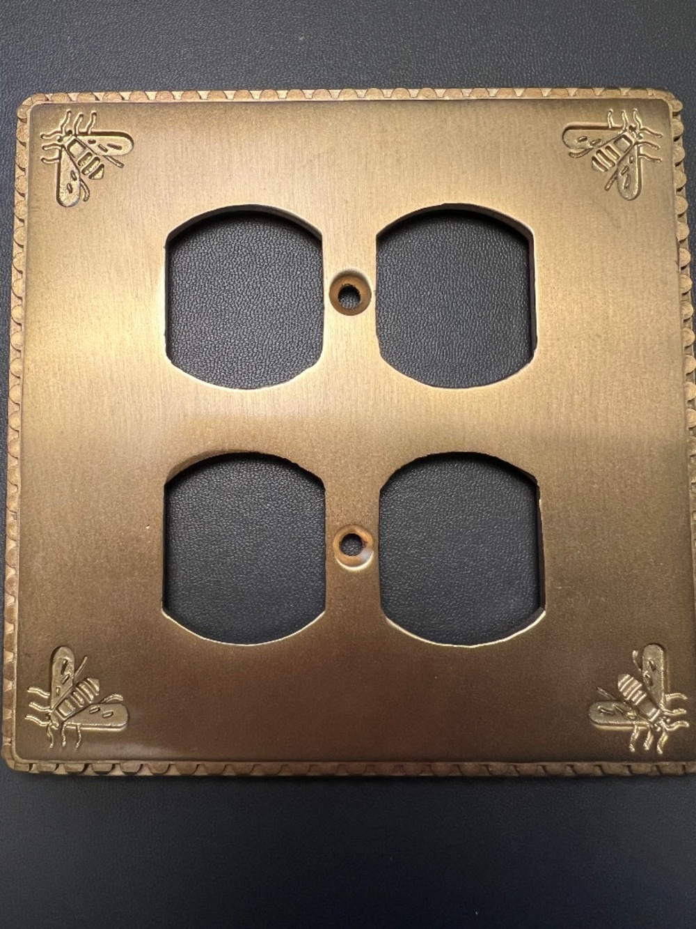 NEW - Anthropologie Isabella Bee Switch Plate - Double Outlet
